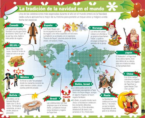  Conozca la tradición de la Navidad en el Mundo con una #infografíaConozca la tradición de la Navidad en el Mundo con una #infografía
