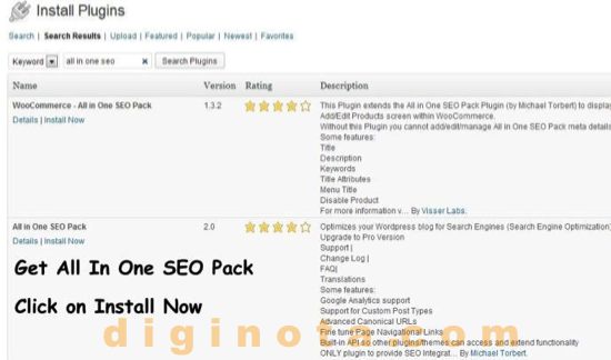 Instale All in One SEO Pack de