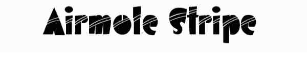 Airmole Stripe Font 0037 600x105 40 Beautiful Decorative Free Fonts for Designers