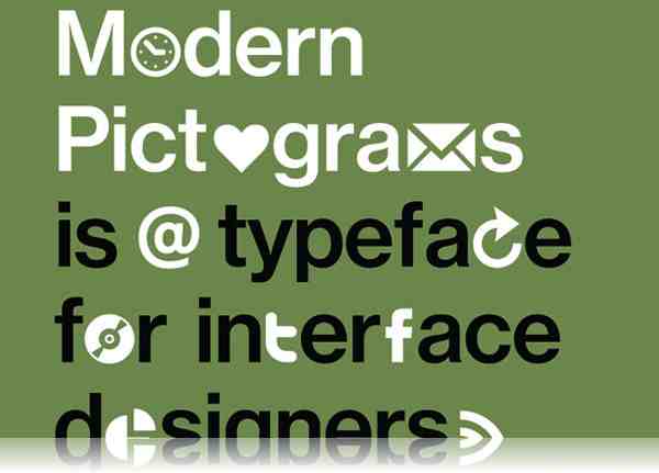 Modern Pictograms Font 0015 40 Beautiful Decorative Free Fonts for Designers