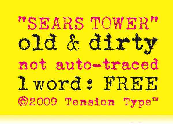 sears tower 0019 40 Beautiful Decorative Free Fonts for Designers