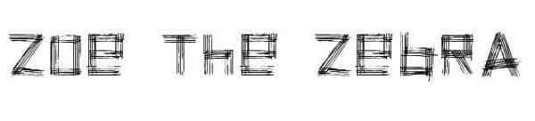 zoe the zebra 0028 600x126 40 Beautiful Decorative Free Fonts for Designers