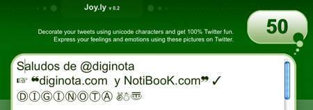 Cómo añadir emoticonos a tus tweets con Joy.ly 5