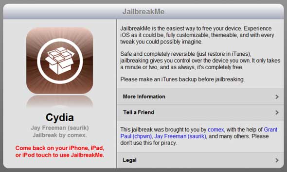 Ya disponible JailbreakMe 3.0 la forma más sencilla de hacer Jailbreak en un click 5