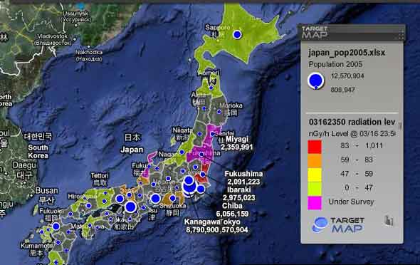 Cómo seguir en tiempo real terremotos, vientos, Radiactividad, clima, etc. por internet 14