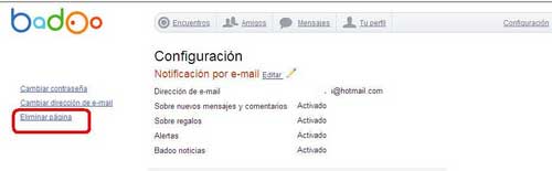 Eliminar cuenta de Badoo y/o eliminar perfil Badoo creado por Facebook 3