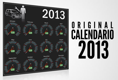 Calendario 2013 alegórico a el segmento del automotor o autopartes 2013 5