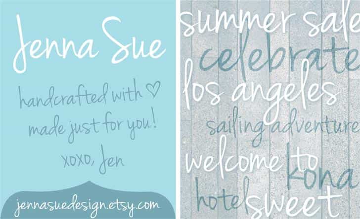 Jenna sue font