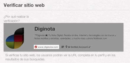 Verificar tu blog o web y mostrarla en tu perfil Pinterest 35