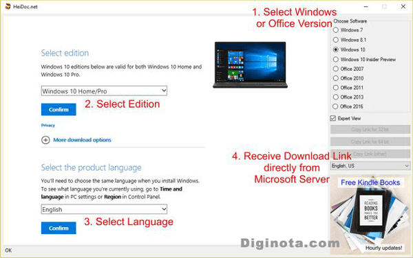 descarga gratis ISOs oficiales de Windows y Office