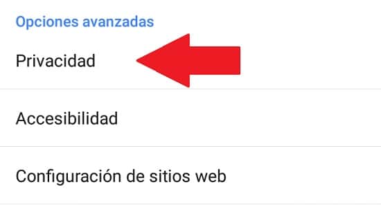 como borrar historial google en android