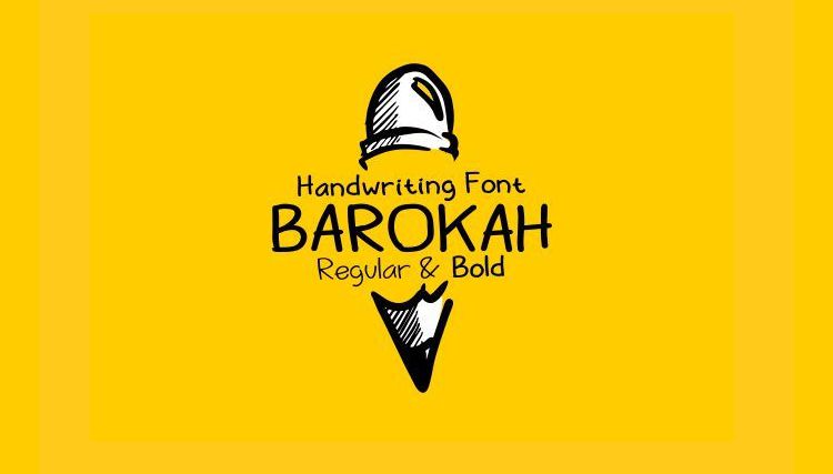 Barokah Uppercase font free Lowercase Display