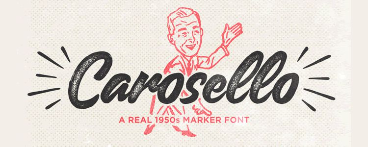 Carosello free handwritten Font