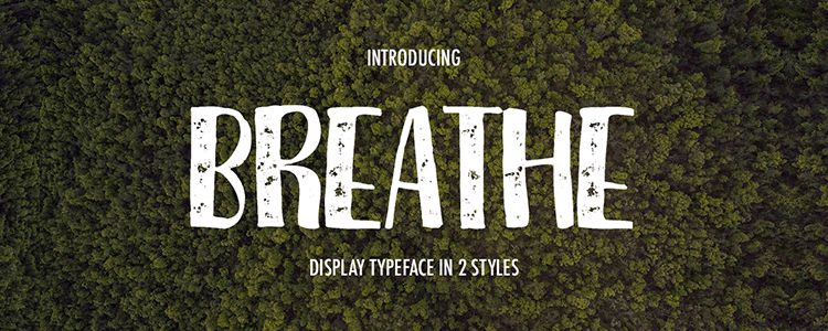 free handwritten Breathe Font Family