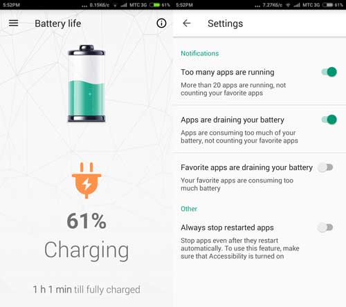 Bateria : Kaspersky Battery Life.