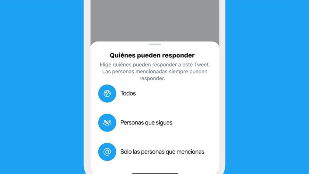 funcionalidad que permitiría a los usuarios controlar quién puede responder sus tuits