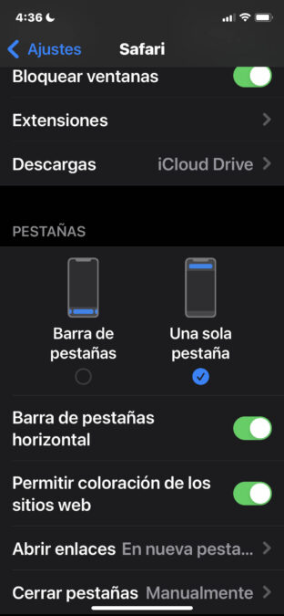 Tienes el iOS 15 y no te gusta la barra de safari en la parte de abajo, puedes devolverla donde estaba. 2