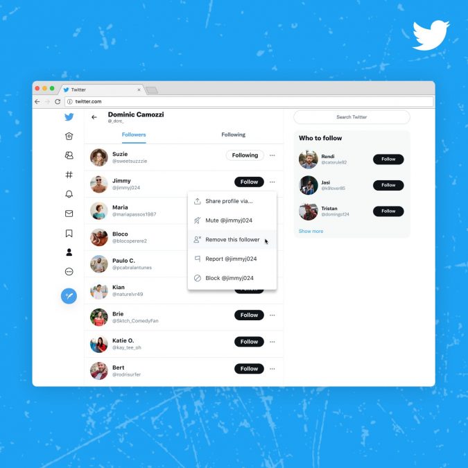 Los usuarios de Twitter ahora pueden eliminar seguidores sin que ellos lo sepan 1