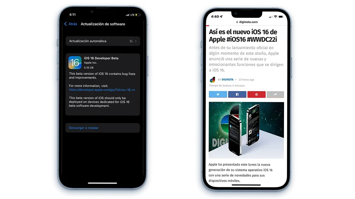 Descargar e instalar el iOS 16 en tu iPhone es extremadamente simple 6