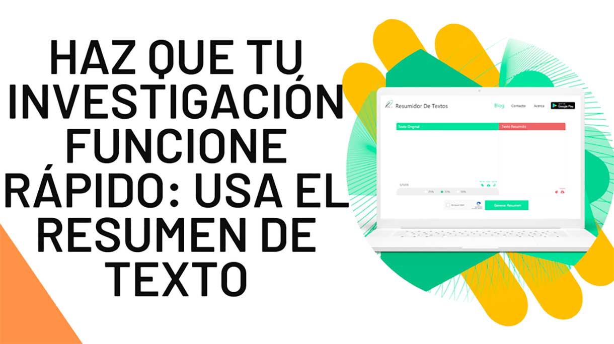 Haz que tu investigación funcione rápido: usa el resumen de texto